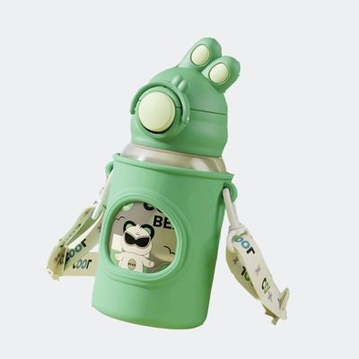 680 ml Kapazität Krümmtes Kaninchenohr Wasserflasche Muss für Kinder Outdoor-Abenteuer haben