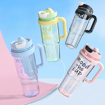 Plastik-Wasserbecher 900ml BPA-freie Sprühflasche für Mädchen Outdoor-Sport und Reisen