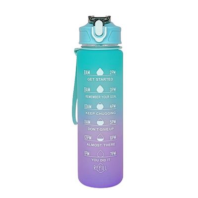 30 oz Custom Logo PC Plastik-Wasserbecher BPA-frei Sportstrohhalme Shaker Flasche mit Deckel