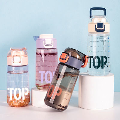 480 ml Tritan-Wasserflasche aus Kunststoff mit verwendbarem kochendem Wasser und Zeitstempel