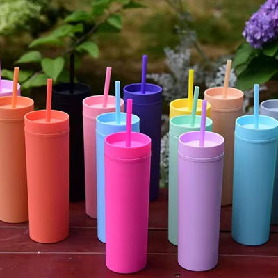 16oz Kapazität Langlebiger dünner Plastik-Wasserflaschendeckel für die Anpassung Farbenfrohes Design