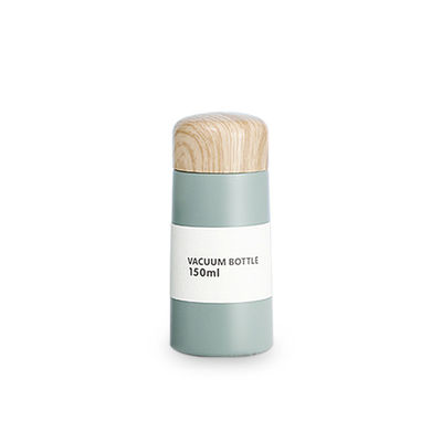 Mini Holzkorn Edelstahl Thermos Doppelwand Wasserflasche für maßgeschneiderte Farbe