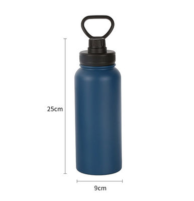 Direkt tragbare Vakuumisolierte Sportflaschen aus Edelstahl 1000 ml mit Griff