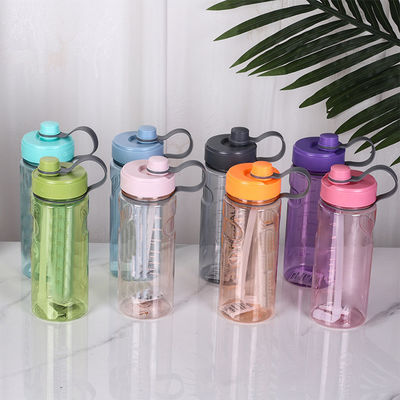 TOUR Customized Logo Quadrat geformte Getränkeflasche Gefroren undicht Plastikquadrat Wasserflasche