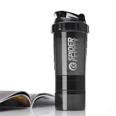 Outdoor Fitness und Sport 500 ml Plastik Fitnessstudio Protein Shaker Flasche mit Mischball