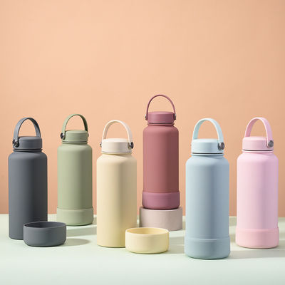 Vakuumisolierte Gerade Tasse 304 Edelstahl Wasserflasche mit farbenfrohem Design