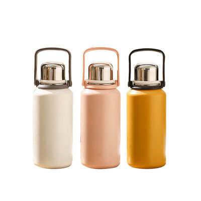 Anwendbares Siedewasser Einzigartige BPA-freie Vakuum-isolierte Wasserflasche mit Handgriff