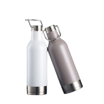 Heim und Sport Geschenk 500ml Edelstahl Gummi Matte Farbe Doppelwand Thermoflasche mit individueller Farbe