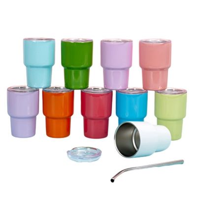 Party Gedenkfeier Essenz 2oz Leere Sublimation Miniatur Tumbler Edelstahl
