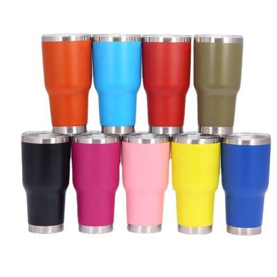 30oz Edelstahl Vakuum Isolierte Kaffeetasse Doppelwand-Tumbler Tassen mit Deckel