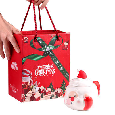 Custom Weihnachts-Nordische Keramik-Kaffeebecher 400 ml Kapazität mit Weihnachtsmann Design