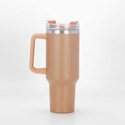 Reisen im Stil Custom Logo Edelstahl Vakuum Isolierte Flasche 40 Unzen mit Griff