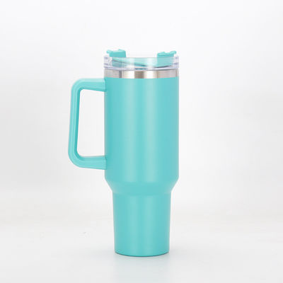 Reisen im Stil Custom Logo Edelstahl Vakuum Isolierte Flasche 40 Unzen mit Griff