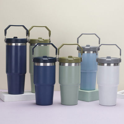 20oz 30oz Edelstahl Custom Logo Thermosflasche mit Deckel und Griff OEM / ODM akzeptabel