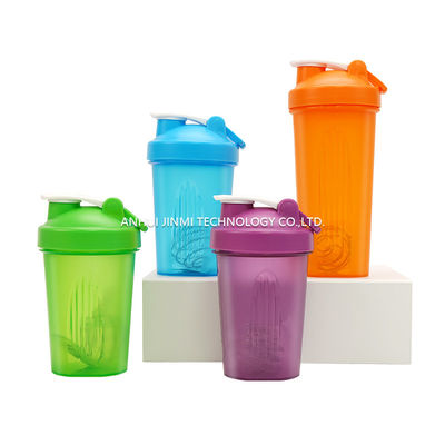 400 ml BPA-freie Kunststoff-Sport-Protein-Pulvermisch-Schütteln-Wasserbecher mit Skala und Deckel