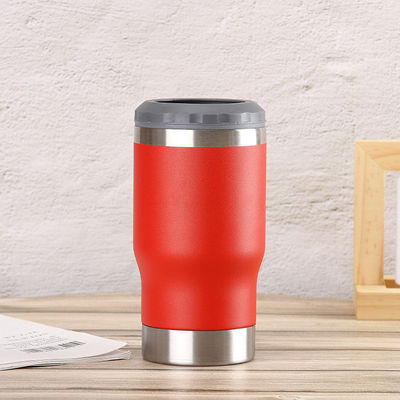 14oz mehrfarbige Kühldose Vakuum Isolier Bierkühler mit amerikanischem Design