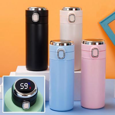 Isolierte wiederverwendbare Sport-Vakuumflasche Kugel mit Temperaturanzeige 320ML 420ML
