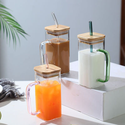 400 ml Quadrat Kinder Tassen mit farbigen Griff Trinkgefäße Typ MUGS Gelegenheit Zurück in die Schule
