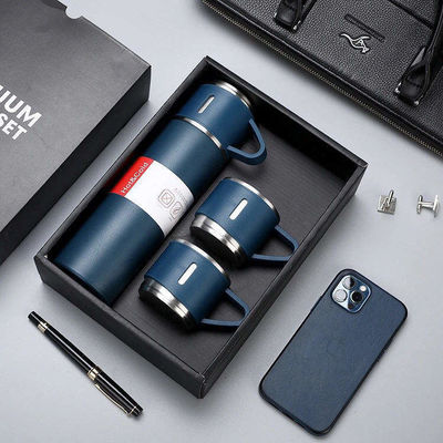 500 ml Geschäftsgeschenk Edelstahl Vakuumflasche Kaffeeflasche Wasserflasche Tasse Set