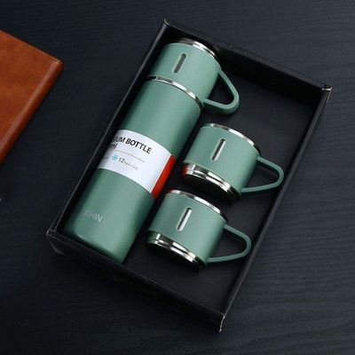 500 ml Geschäftsgeschenk Edelstahl Vakuumflasche Kaffeeflasche Wasserflasche Tasse Set