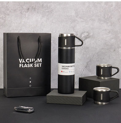 500 ml Geschäftsgeschenk Edelstahl Vakuumflasche Kaffeeflasche Wasserflasche Tasse Set