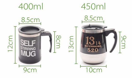 1 Stück doppelt isolierte Selbstmischbecher Elektrische Faule Automatische Mischung Edelstahl Reise Kaffeebecher