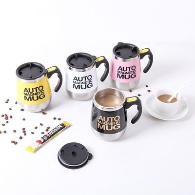 1 Stück doppelt isolierte Selbstmischbecher Elektrische Faule Automatische Mischung Edelstahl Reise Kaffeebecher