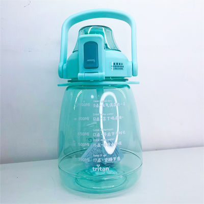 Hohe Aussehensstufe Große Kapazität Plastik Rot Sippy Cup Wasserflasche für Studenten