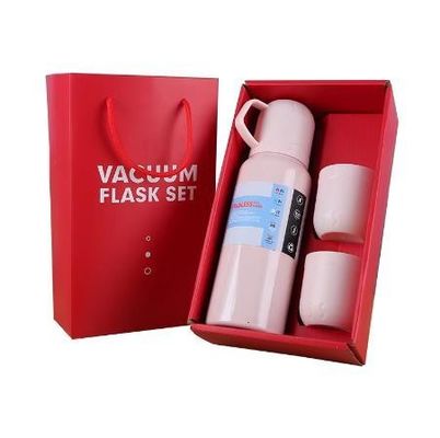 PORTABLE Drei-Kappe Edelstahl Vakuum Isolierung Wasserbecher Geschenk-Set für Reisende