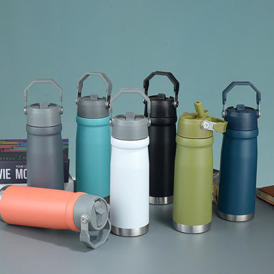 550 ml/650 ml Outdoor-Sportwasserflasche mit Straight Drink und isoliertem Design