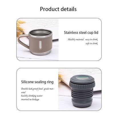 Edelstahl Vakuum Flasche Wasserflasche Becher Tumbler Geschenk Set mit 3 Deckeln 304 Innen