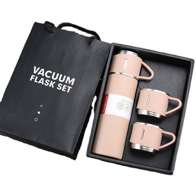 Edelstahl Vakuum Flasche Wasserflasche Becher Tumbler Geschenk Set mit 3 Deckeln 304 Innen