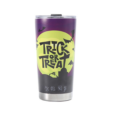 Geschenkbecher 20oz Autotermosbecher mit Halloween Design 304 Edelstahl 3D gedruckt