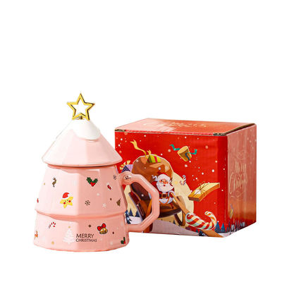 Weihnachtsgeschenk Keramik-Kaffee-Tasse-Tasse mit Handgriff und Keramikmaterial und Geschenk-Box