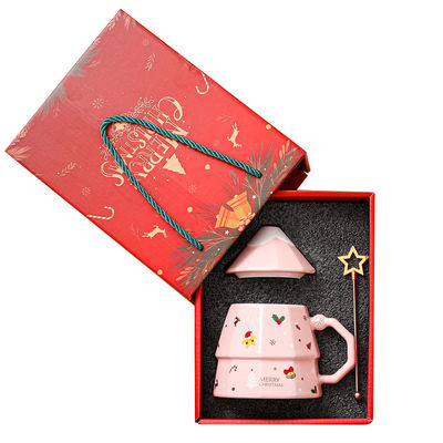 Weihnachtsgeschenk Keramik-Kaffee-Tasse-Tasse mit Handgriff und Keramikmaterial und Geschenk-Box