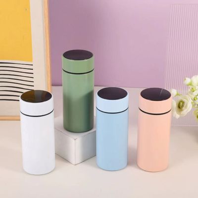 Bleiben Sie hydratisiert und stilvoll mit dieser Thermos 316 Edelstahl Smart Wasserflasche 350ml