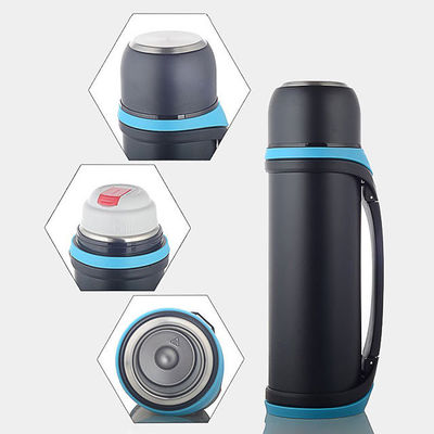 Sport-Design Großkapazität 2QT 64oz Vakuum Isolierte Flasche mit Tasse für heiße Getränke