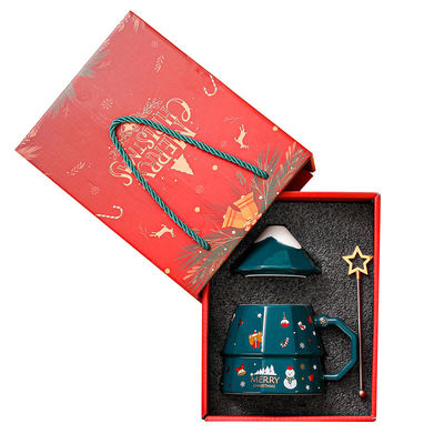 Custom 3D Wasserbecher Keramik Kaffeebecher Geschenkbox für Weihnachtsfeiern und Geschenke