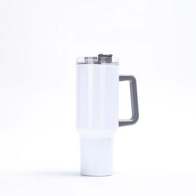 HANDGREIP 40oz Tumbler mit Strohdeckel und Griff Edelstahl Wiederverwendbarer Tumbler für farbenfrohe Autokuppen