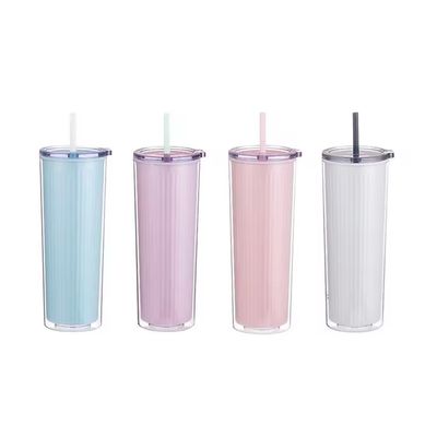 24 Unzen umweltfreundliche farbenfrohe Plastik-Acryl-Wasserflaschen