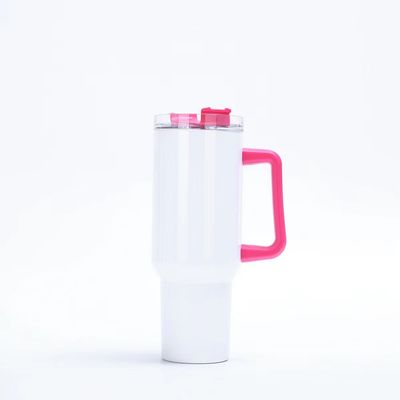 40oz Tumbler mit Handgriff und Strohdeckel Edelstahl Tumblers Farbe Auto Tassen für die Arbeit