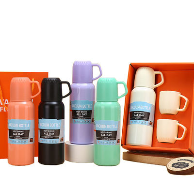 Edelstahl-Drei-Kopf-Vakuum-Isolier-Wasserbecher Geschenk-Set für Firmenversammlungen