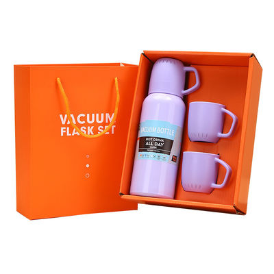 Edelstahl-Drei-Kopf-Vakuum-Isolier-Wasserbecher Geschenk-Set für Firmenversammlungen