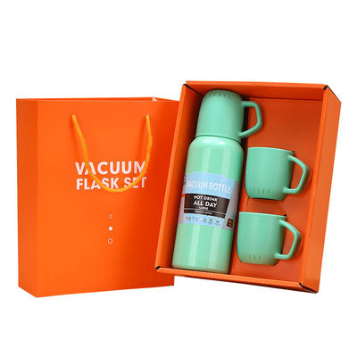 Edelstahl-Drei-Kopf-Vakuum-Isolier-Wasserbecher Geschenk-Set für Firmenversammlungen