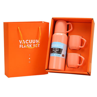Edelstahl-Drei-Kopf-Vakuum-Isolier-Wasserbecher Geschenk-Set für Firmenversammlungen