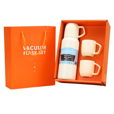 Edelstahl-Drei-Kopf-Vakuum-Isolier-Wasserbecher Geschenk-Set für Firmenversammlungen