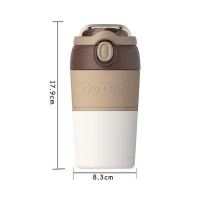 Geschäftsgeschenke Hochwertige Doppelwand Edelstahl Wasserflasche mit Strohbecher Set