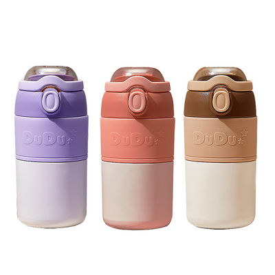Geschäftsgeschenke Hochwertige Doppelwand Edelstahl Wasserflasche mit Strohbecher Set