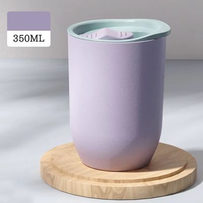 12oz umweltfreundliche AS-Kaffeebecher aus Kunststoff für moderne Designzubehör mit Stroh