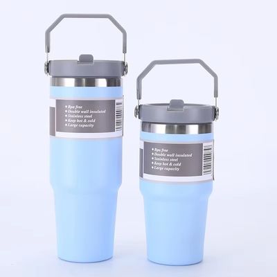 20oz 30oz Edelstahl Vakuum isolierte Tumbler mit Griff Deckel Custom Logo Ideal